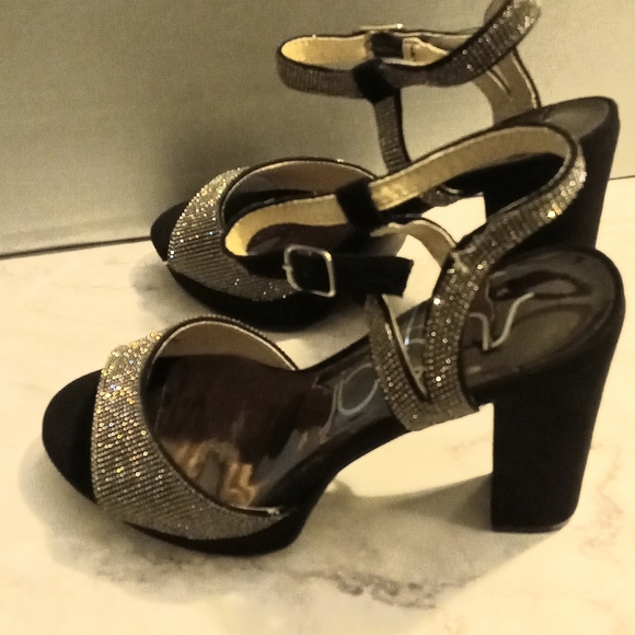 Sugar Women's Prisila High Heel Sandals Black Size 7 1/2 - Picture 11 of 13
